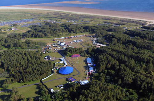 Beach Break Liive from the air - Carmarthenshrie beaches